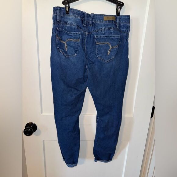 Royalty For Me Blue Straight Leg Jeans with Classic Indigo - Picture 4 of 7